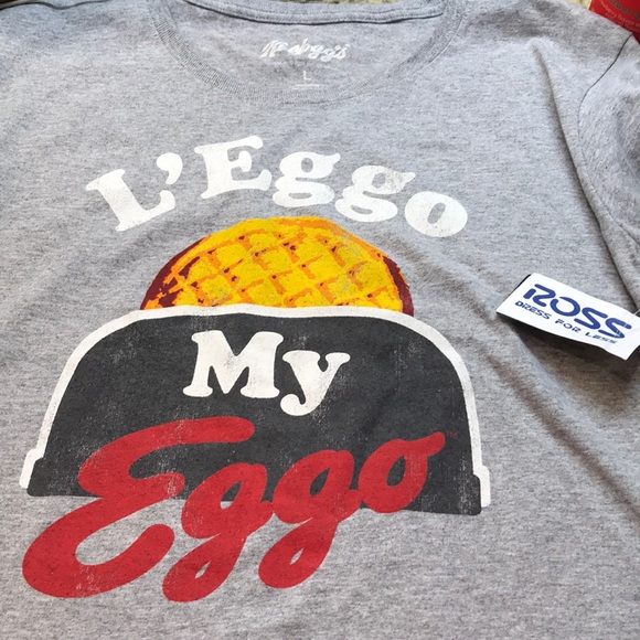 L’EGGO MY EGGO CROPPED GRAY COTTON LARGE TEE - Picture 3 of 5